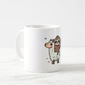Mug Bébé paresseux et lama mignons (Devant gauche)