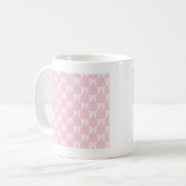 Mug Bébé Pastel Rose aux vaches blanches (Devant gauche)