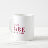 Mug Bébé Personnalisé Drôle Dire Nom Personnalisé (Devant gauche)