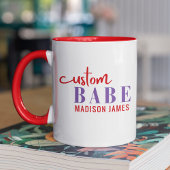 Mug Bébé Personnalisé Drôle Dire Nom Personnalisé
