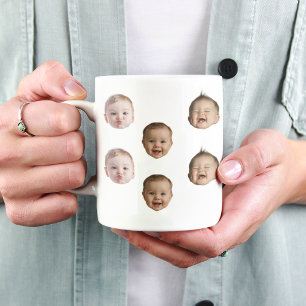 Mug Bébé Personnalisé Moderne Photo Joli Visage de Béb