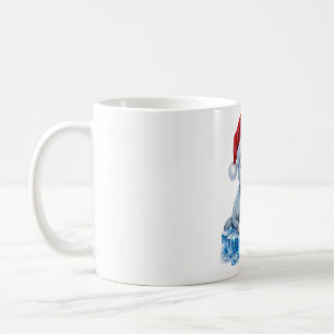 Mug Bébé Phoque Chapeau de Père Noël Hiver