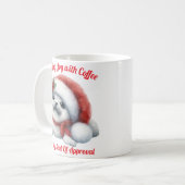 Mug Bébé phoque des fêtes adorable (Devant gauche)