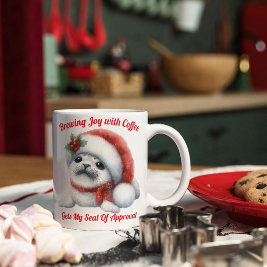 Mug Bébé phoque des fêtes adorable