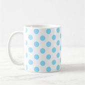 Mug Bébé pois bleu et blanc (Gauche)