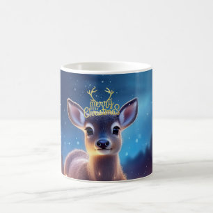 Mug Bébé Reindeer avec joyeux voeux de Noël