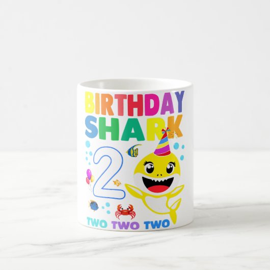 Mug Bébé Requin mignon Pour 2 Ans Requin Doo Tee - shi (Centre)