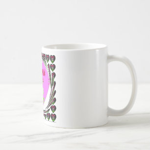 Mug Bébé Rose Cœurs Hakuna Matata Bébé Enfants Design