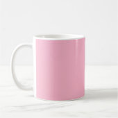 Mug Bébé rose couleur solide (Gauche)