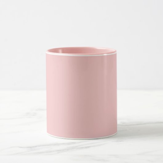 Mug Bébé rose (couleur solide) (Centre)