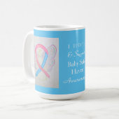 Mug Bébé Safe Haven Sensibilisation Ruban Angel Custom (Devant gauche)