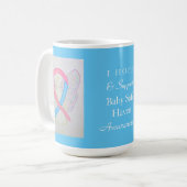 Mug Bébé Safe Haven Sensibilisation Ruban Angel Custom (Devant gauche)