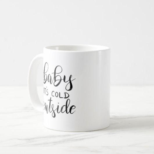 Mug Bébé ses vacances manuscrites froides de (Devant gauche)