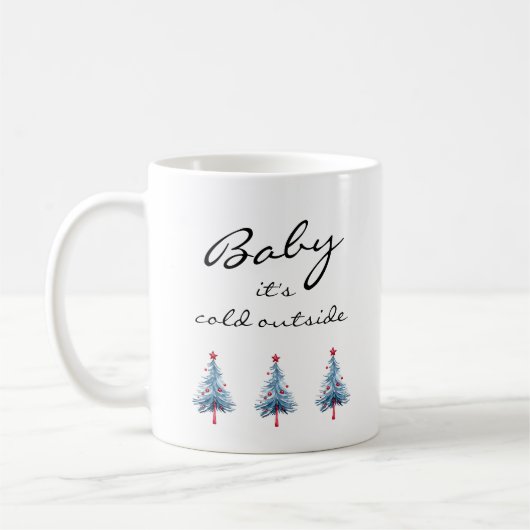 Mug Bébé Son Froid À L'Extérieur Script Bleu Arbre de  (Gauche)