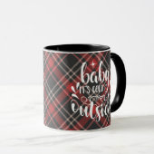 Mug Bébé Son Froid Hors Tartan Holiday (Devant droit)