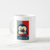 Mug Bébé Tux Linux (Devant gauche)