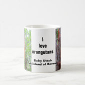 Mug Bébé Uttuh de conservation d'orang-outan (Centre)