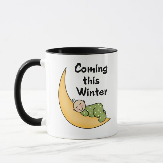 Mug Bébé venant cet hiver (Gauche)