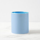 Mug Bébé yeux bleus (couleur solide) (Centre)