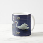 Mug bébés de la famille 4 de cygne (Devant droit)