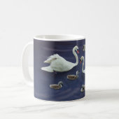 Mug bébés de la famille 4 de cygne (Devant gauche)