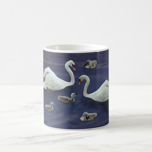 Mug bébés de la famille 4 de cygne (Centre)