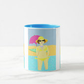 Mug Bébés de plage d'été (Centre)