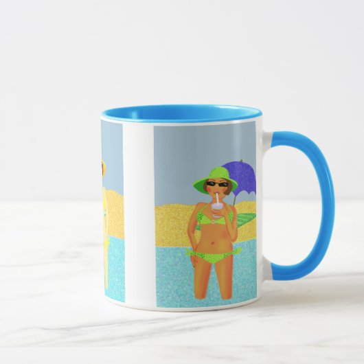 Mug Bébés de plage d'été (Droite)