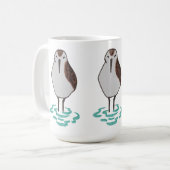 Mug Bécasseau côtier d'Oiseaux océaniques à main migno (Devant gauche)
