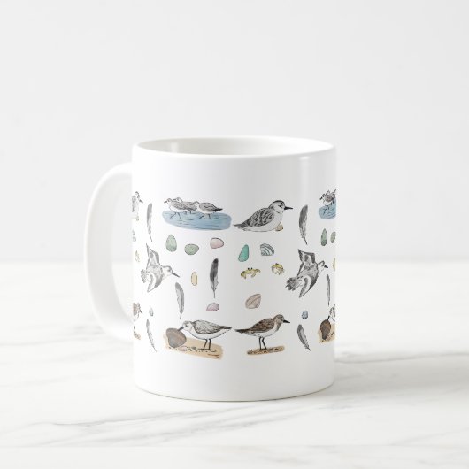 Mug Bécasseau de Sanderling (Devant gauche)