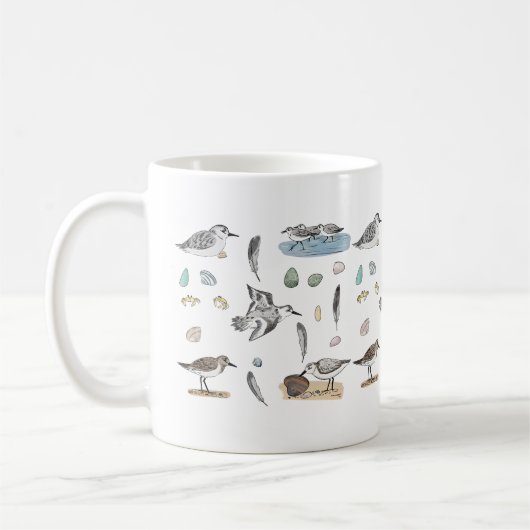 Mug Bécasseau de Sanderling (Gauche)