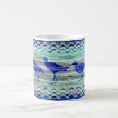 Mug Bécasseaux côtiers rustiques de décor de bleu (Centre)