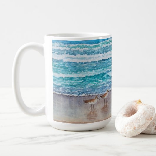 Mug Bécasseaux de la baie de Monterey (Avec donut)