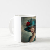 Mug Becca Une Jolie Dame Art Déco (Devant gauche)