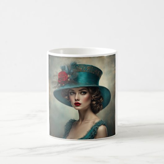 Mug Becca Une Jolie Dame Art Déco (Centre)