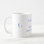 Mug Becher-Enveloppe-Image-Vorlage (Gauche)