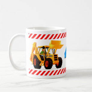 Mug Bêcheur jaune du 4ème anniversaire du garçon