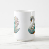 Mug Bedazzled Diamond Swan Gold Crystal Bling (Centre)