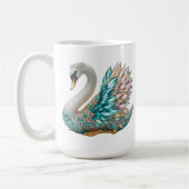 Mug Bedazzled Diamond Swan Gold Crystal Bling (Gauche)