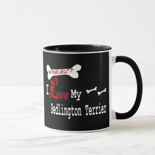 Mug Bedlington Terrier (I Love) (Droite)
