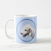 Mug Bedlington Terrier Peinture - Art Chien original (Gauche)