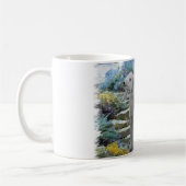 Mug Bedlington Terrier Summer Garden Art (Gauche)