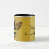 MUG BEE AUTIFUL DAN TEXTE BEE BEE BLACK OR JAUNE (Centre)