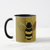 MUG BEE AUTIFUL DAN TEXTE BEE BEE BLACK OR JAUNE (Gauche)