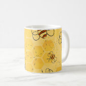 Mug Bee Buzzing Honey Bees mignonne (Devant droit)