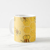 Mug Bee Buzzing Honey Bees mignonne (Devant gauche)