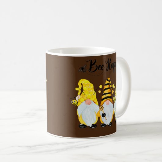 Mug Bee Happy Bee Gnome Spring  (Devant droit)