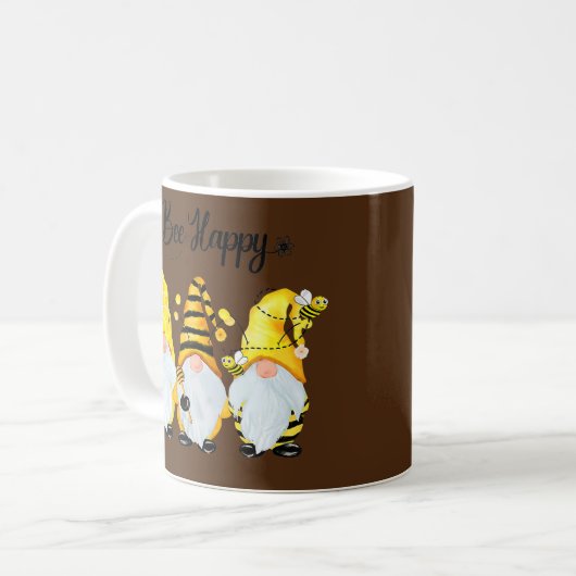 Mug Bee Happy Bee Gnome Spring (Devant gauche)