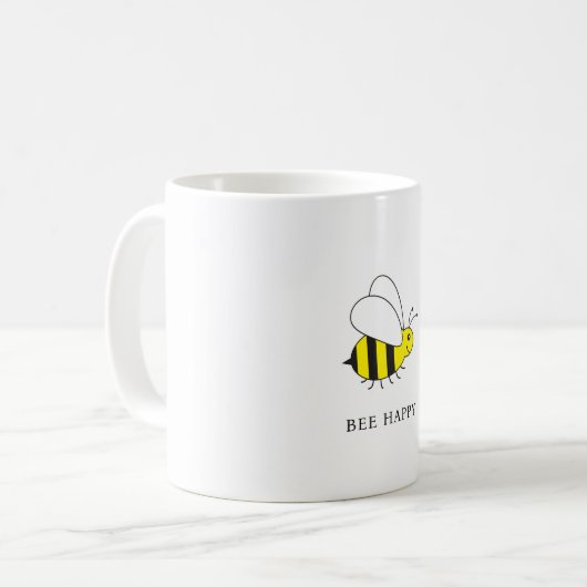 Mug BEE HEUREUX mignon Bumble Bee (Devant gauche)