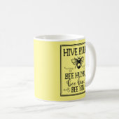 Mug Bee Hive Rules Word Art (Devant droit)
